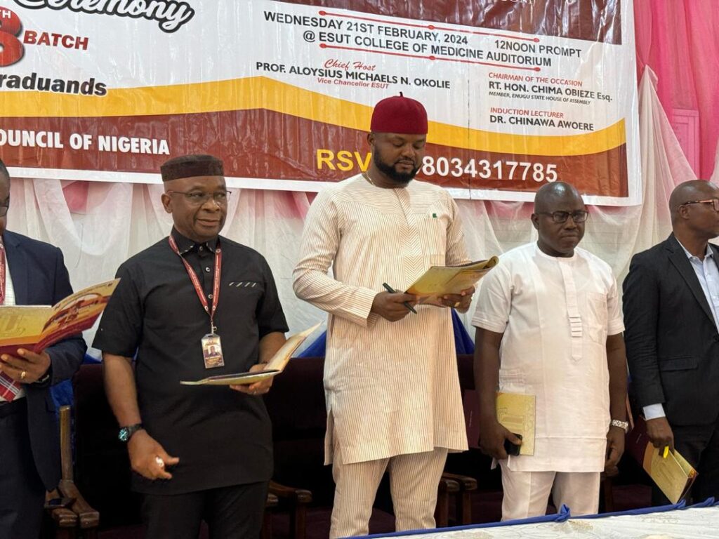 Hon Chima Obieze Awards Masters Scholarship To Constituent, ESUT's Best Medical Graduate, Miss Adaobi Anibueze